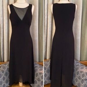 Connected Apparel Black Asymmetric Cocktail Dress
